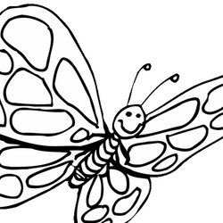 Admirable Free Printable Preschool Coloring Pages Best For Kids Butterfly