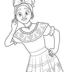 Wizard Dolores Coloring Page In Free Kids Pages