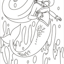 Pretty Mermaid Coloring Pages Download Free Page