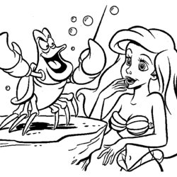 Perfect Free Printable Little Mermaid Coloring Pages For Kids The