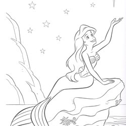 Outstanding Free Printable Little Mermaid Coloring Pages For Kids Disney The