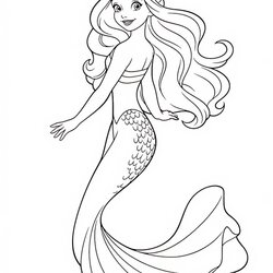 Superlative Mermaid Coloring Pages For Kids And Adults Our Mindful Life Simple Page Original