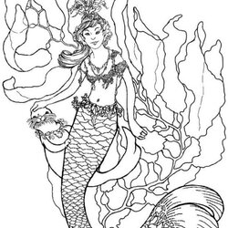 Terrific Free Printable Mermaid Coloring Pages For Kids