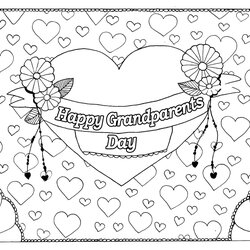 Superb Grandparents Day Coloring Pages Best For Kids Love My