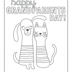 Peerless Grandparents Day Coloring Pages Best For Kids Election Printable Color Sheets Cards Preschool Choose