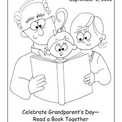 Free Happy Grandparents Day Coloring Pages Download Printable Drawing Grandma Library Collection Grandfather