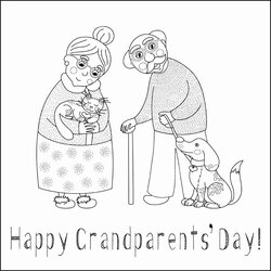 Sublime Grandparents Day Coloring Pages Best For Kids Happy Color Parents Grand Printable Worksheets Choose