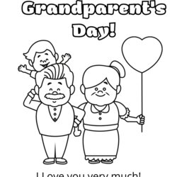 Worthy Grandparents Day Coloring Pages