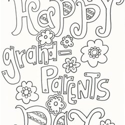 High Quality Grandparents Day Coloring Page Free Printable Pages For Kids Doodle Grandpa Grandparent Sheets