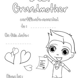 Supreme Grandparents Day Coloring Pages Happy Kids Grandma Mothers Grandpa Printable Grandmother Birthday