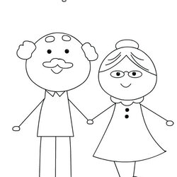 Sterling Grandparents Day Coloring Pages Best For Kids Page Free
