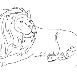 Capital Lion Coloring Pages To Download And Print For Free Printable Lions Animals Drawing Color Easy Down