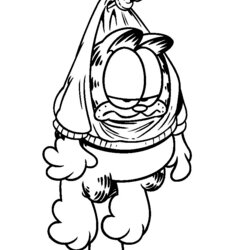 Admirable Garfield Coloring Pages Printable Color