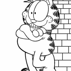 Fine Printable Garfield Coloring Pages To Kids