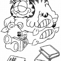 The Highest Quality Garfield Coloring Pages Learn To Posted