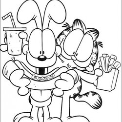 High Quality Get This Garfield Coloring Pages To Print For Kids
