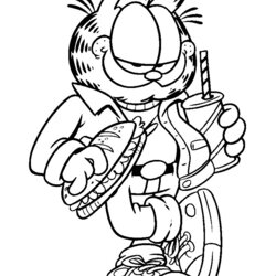 Free Printable Garfield Coloring Pages For Kids Color