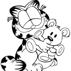 Super Lasagna Lover Garfield Coloring Pages Pictures Print Color Craft Wonder