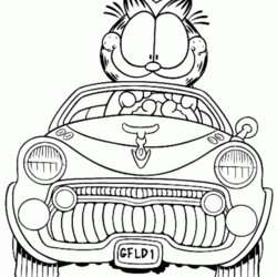 Garfield Coloring Pages Learn To