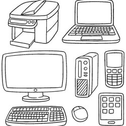 Swell Computer Coloring Pages