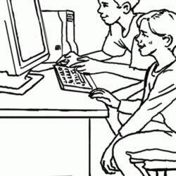 Wonderful Computer Coloring Pages