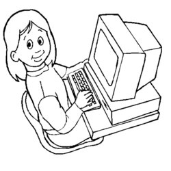 Cool Computer Coloring Pages