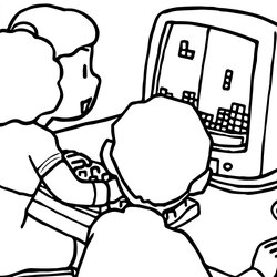 Perfect Computer Coloring Pages Best For Kids Technology Lab Playing Color Parts Printable Sheets Mouse Pa