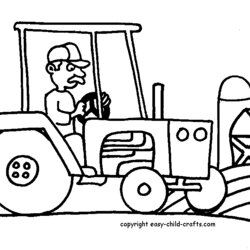 Spiffing Coloring Pages Of Tractors Home Color Printable Kids Print Ages Develop Recognition Creativity