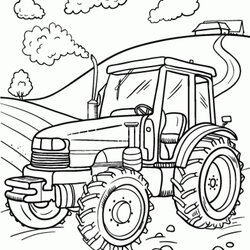 Capital Free Printable Tractor Coloring Pages