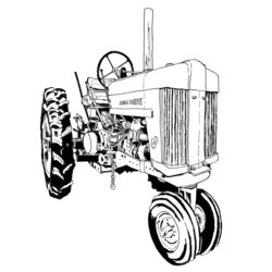 Terrific Art Of The Tractor Coloring Book Octane Press Deere John Drawing Farm Pages Combine Kids Sketch