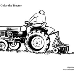 The Highest Quality Tractor Coloring Page