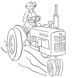 Super Free Printable Tractor Coloring Pages For Kids