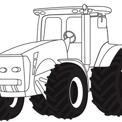 Wonderful Printable Coloring Pages Tractors