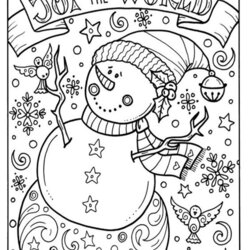 The Highest Quality Free Printable Christmas Color Pages For Adults Joy Adult
