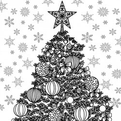 Champion Christmas Themed Adult Coloring Sheet Crafts Tree Need Fit