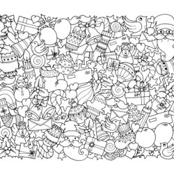 Splendid Christmas Coloring Pages For Adults Best Kids