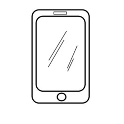 Excellent Printable Phone Coloring Pages Clip Art Library