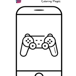 Fantastic Mobile Phone Coloring Pages For Kids Free Printable Art Craft