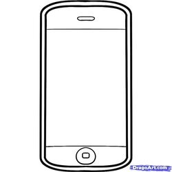 Terrific Cellphone Coloring Page Transparent Phone Cell Printable Pages