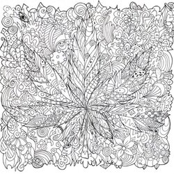 Superb Get This Challenging Coloring Pages For Adults Psychedelic Mushroom Adult Cannabis Weed Mushrooms