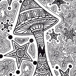 Supreme Get This Challenging Coloring Pages For Adults Printable Psychedelic Adult Butterfly Star Print Book