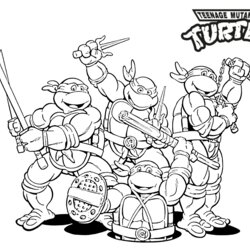 Superior Teenage Mutant Ninja Turtles Coloring Pages