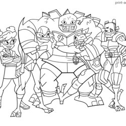 Capital Rise Of Teenage Mutant Ninja Turtles Coloring Pages Print And Color
