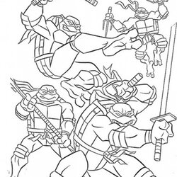 Free Printable Teenage Mutant Ninja Turtles Coloring Pages Print Turtle Kids Nickelodeon Color Book Cartoon