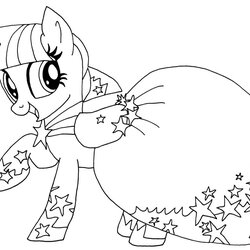 Eminent My Little Pony Coloring Pages Twilight Sparkle At Print Color