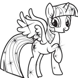 High Quality My Little Pony Coloring Pages Twilight Sparkle At