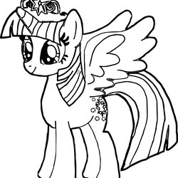 Very Good My Little Pony Coloring Pages Twilight Sparkle Shimmer Rainbow Pinkie Sheets Cadence Rapunzel