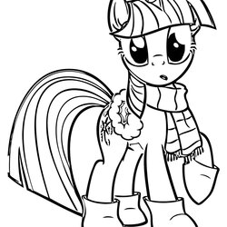 Swell My Little Pony Coloring Pages Squid Army Twilight Sparkle Kids