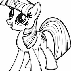 My Little Pony Coloring Pages Twilight Sparkle And Friends Home Drawing Rainbow Dash Princess Template Girls