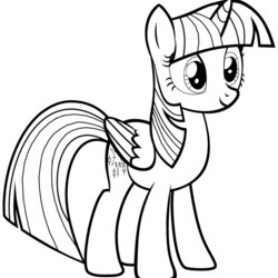 Great My Little Pony Twilight En Pour Sparkle Coloring Page